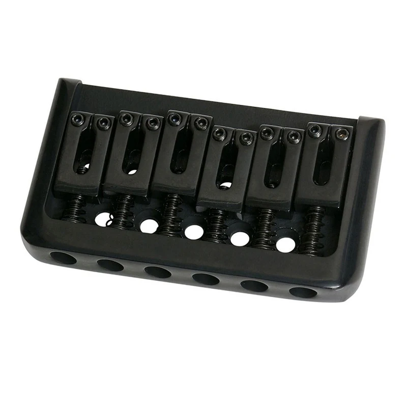 Guitar Hardtail Bridge Saddle Bridge Top Load Guitar Tailpiece for Stratocaster Telecaster Easy Operation