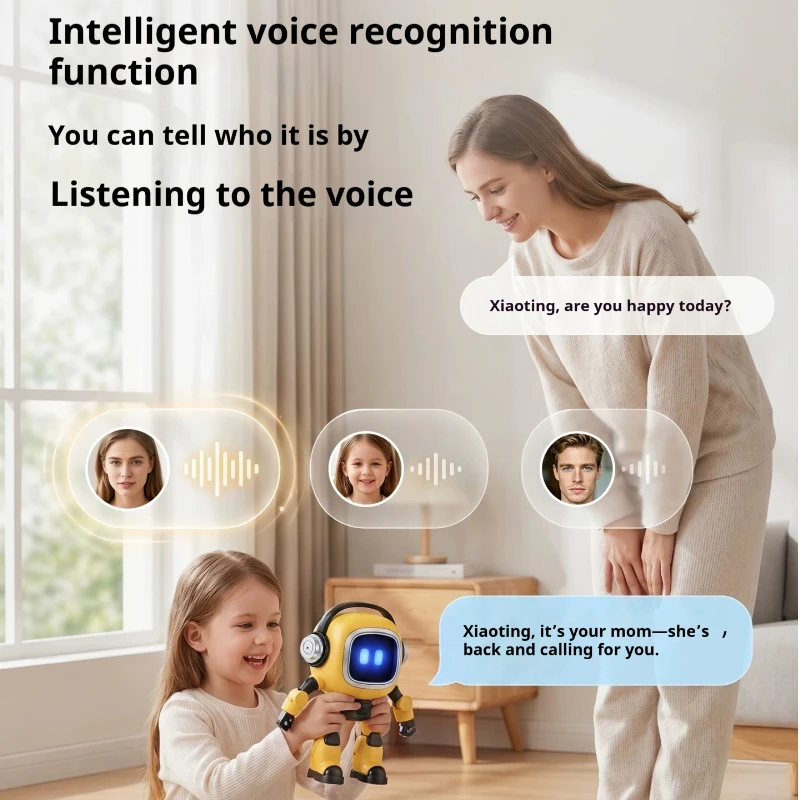 Ai Intelligent Robot Toy Multilingual Voice Chat Interactive Robot Educational Learning Smart Companion Creativity Birthday Gift view 6