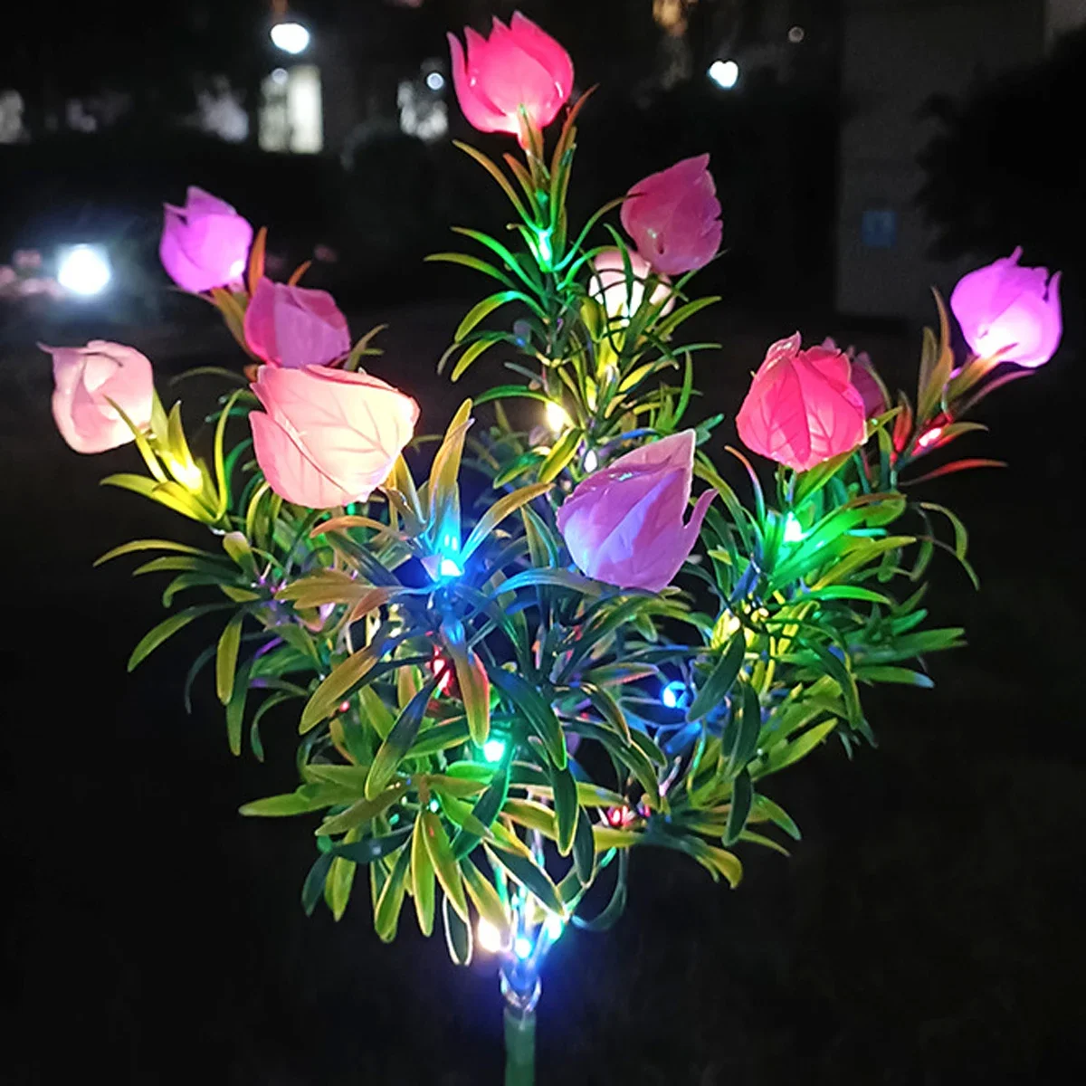 Gardenia Solar LED Lights Decorate Outdoor Patio Garden Villa Lawn Ornamental Lights To Enhance The Atmosphere Landscaping Lamp