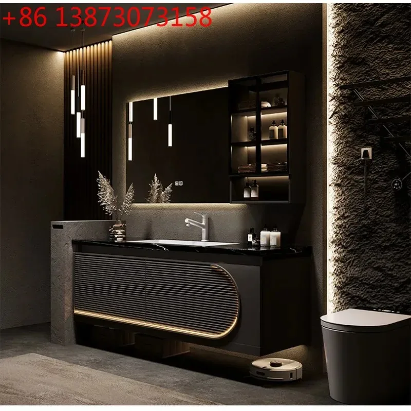 Design Organizers Bathroom Cabinet Modern Hidden Display Storage Bathroom Mirror Cabinet Space Saving Mobile Da Bagno Furniture