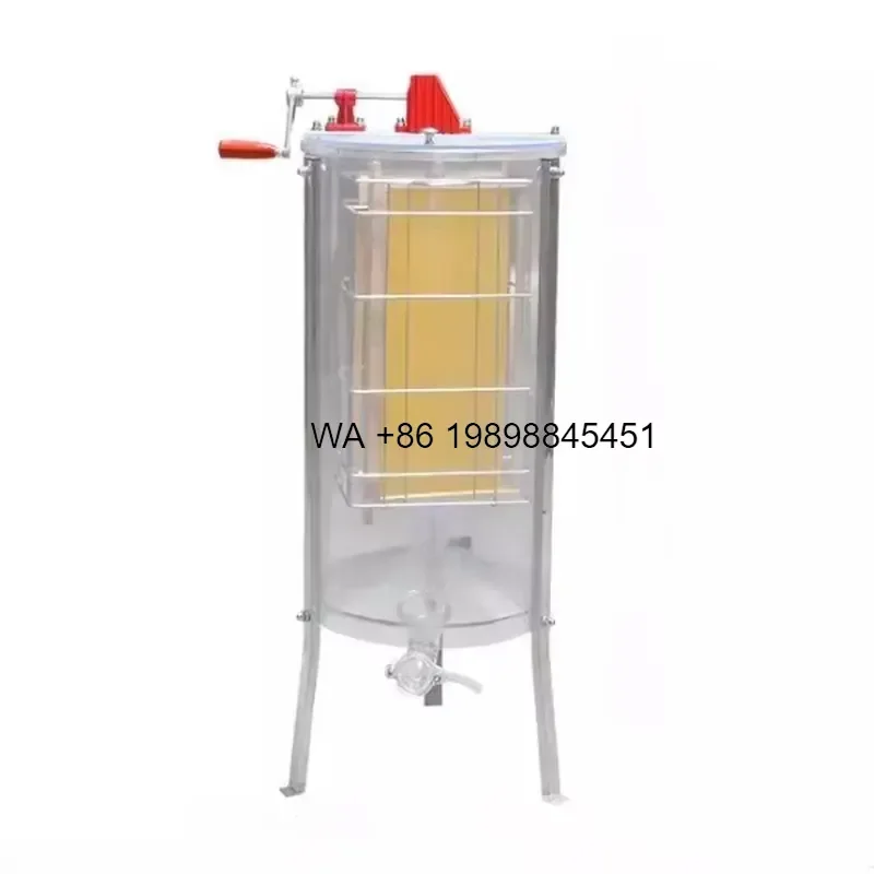 Wmwmnu Stainless Steel Core Manual Radial Motor Honey Extractor with Gear for 2 4 6 8 12 20 24 Frame