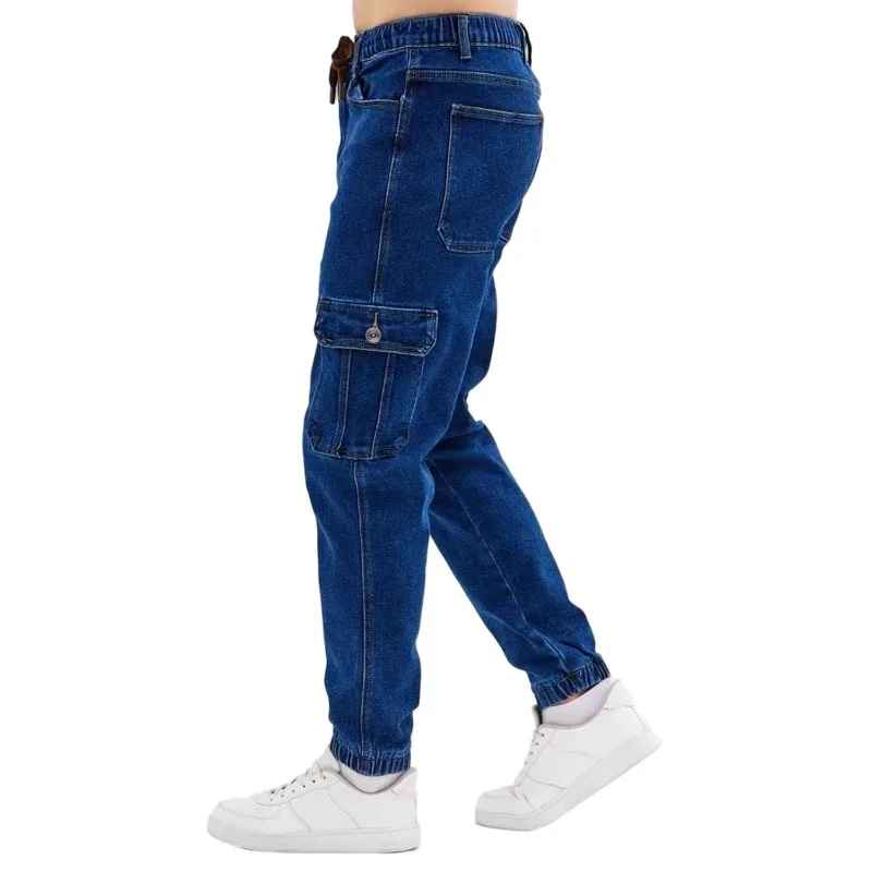 Tooling Men's Overalls Denim Labor Pants Tooling Men's Casual Pants Multi-bag