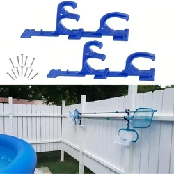 Swimming Pool Pole Hangers Pool Pole Hanger Hook Plastic Holder for Telescoping Poles Leaf Rakes Vacuum Hose Brushes Skimmer Net
