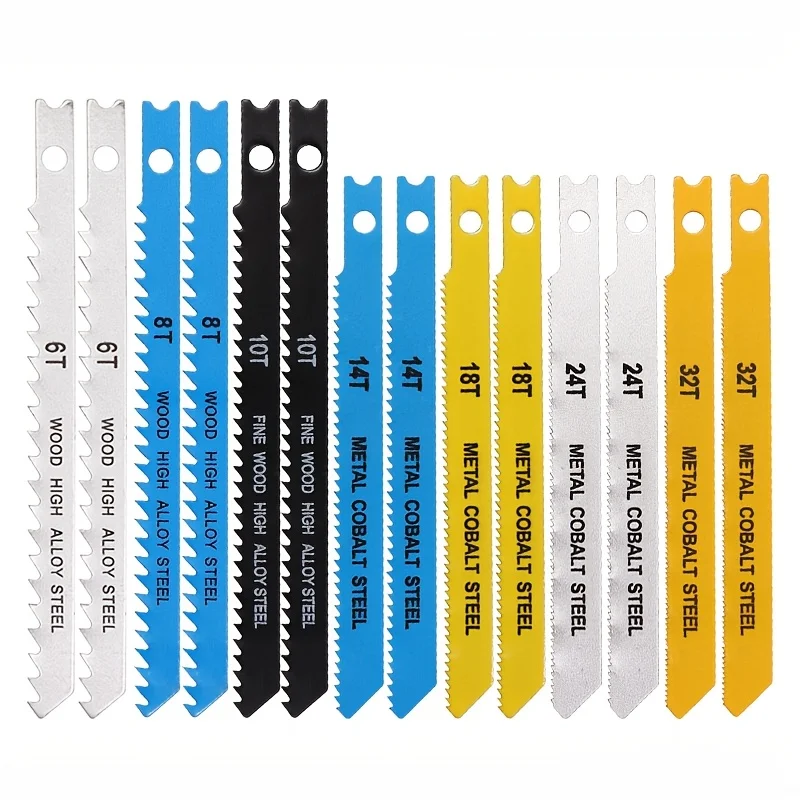 Bi-Metal Reciprocating Saw Blades Single Half Hole Design For Wood Metal Cutting 6T 8T 10T 14T 18T 24T 32T Saw Accessory