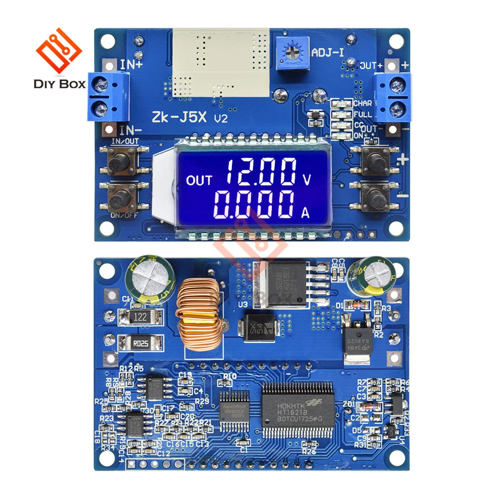 CC CV DC 6.5-36V to 1.2-32V 5A 75W Step Down Buck Converter Power Supply Module Voltage Regulator Transformer with Case Heatsink