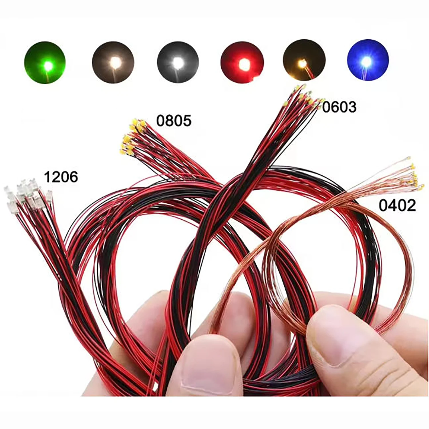 20-unidades-lote-leds-smd-0402-0603-0805-1206-vermelhos-e-pretos-micro-luzes-pre-soldadas