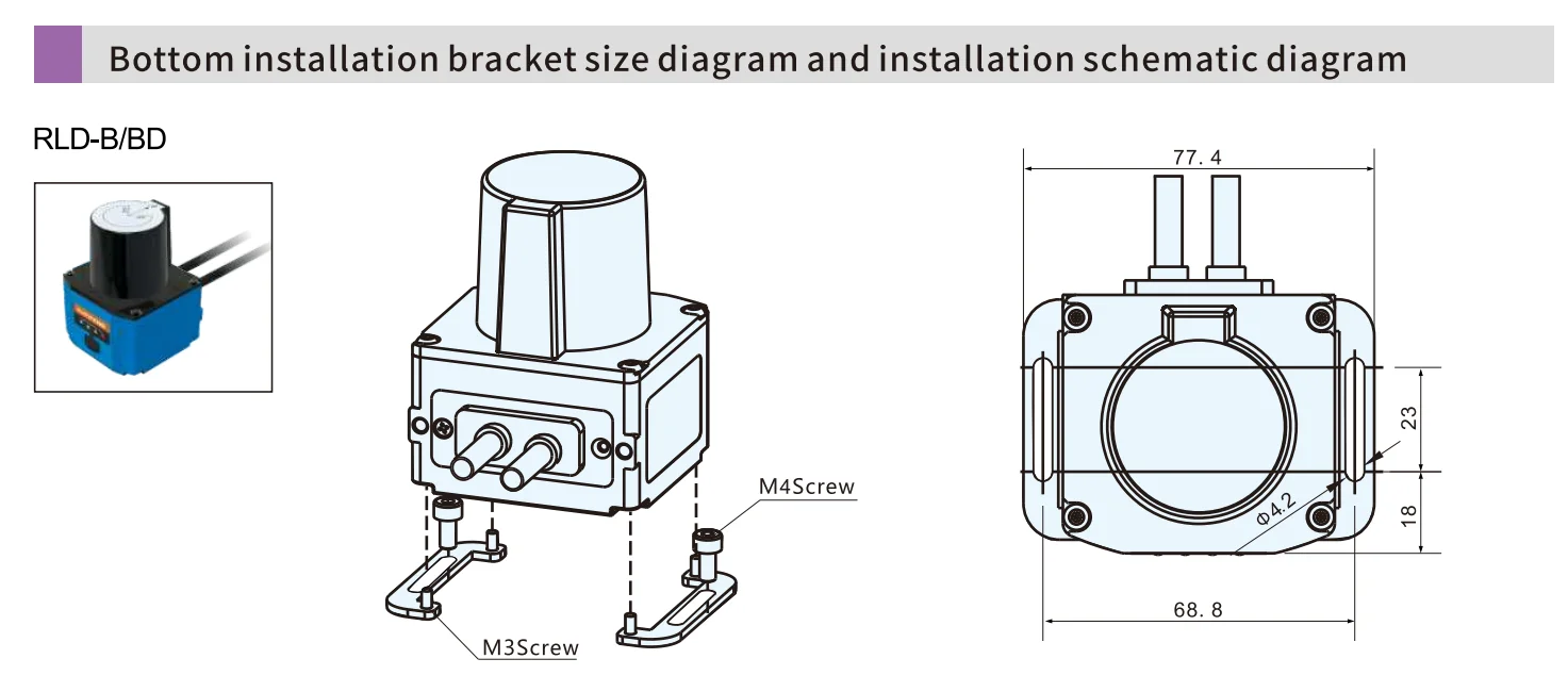 2026 Series 270° Safety Scanner 6m Range IP65 with 16 Zone Groups for AGV and Production Line Guarding