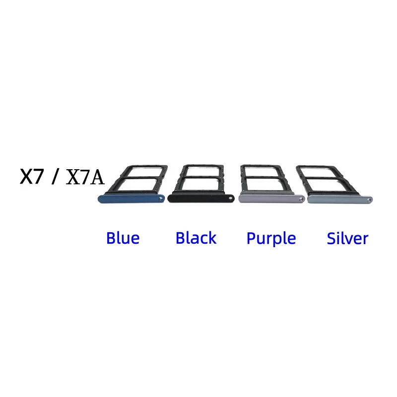 SIM Card Tray Adapter chip slot drawer Holder Replacement Part For Huawei Honor X7 X7A X7B X7C RKY-LX2 CLK-LX1/LX2 drawer chip