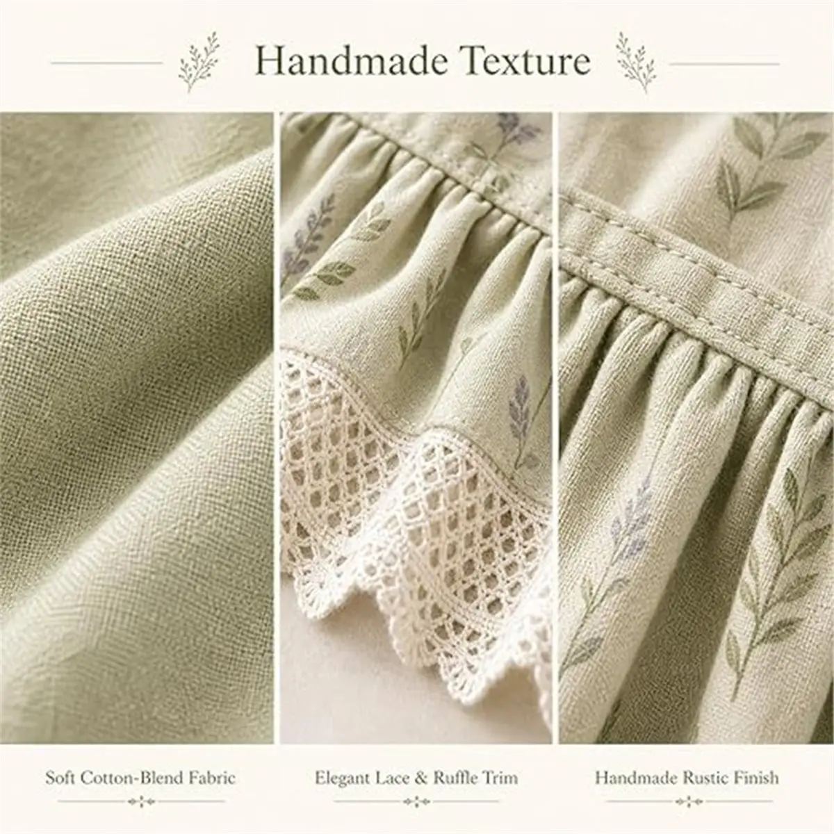 2026 New Farmhouse Stove Skirt Oven Curtain for Kitchen Decor, Cotton Blend Stove Curtain with Lace Ruffle Trim & 9 Ribbon Ties