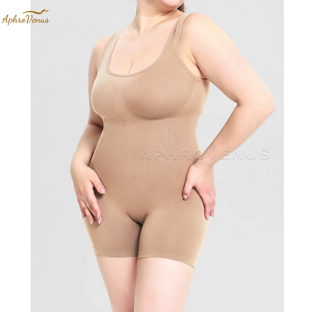 

Fajas Seamless Tummy Control U-Neck Sleeveless Shapewear for Women Slimming Postpartum Body Shaper Elastic Jumpsuit