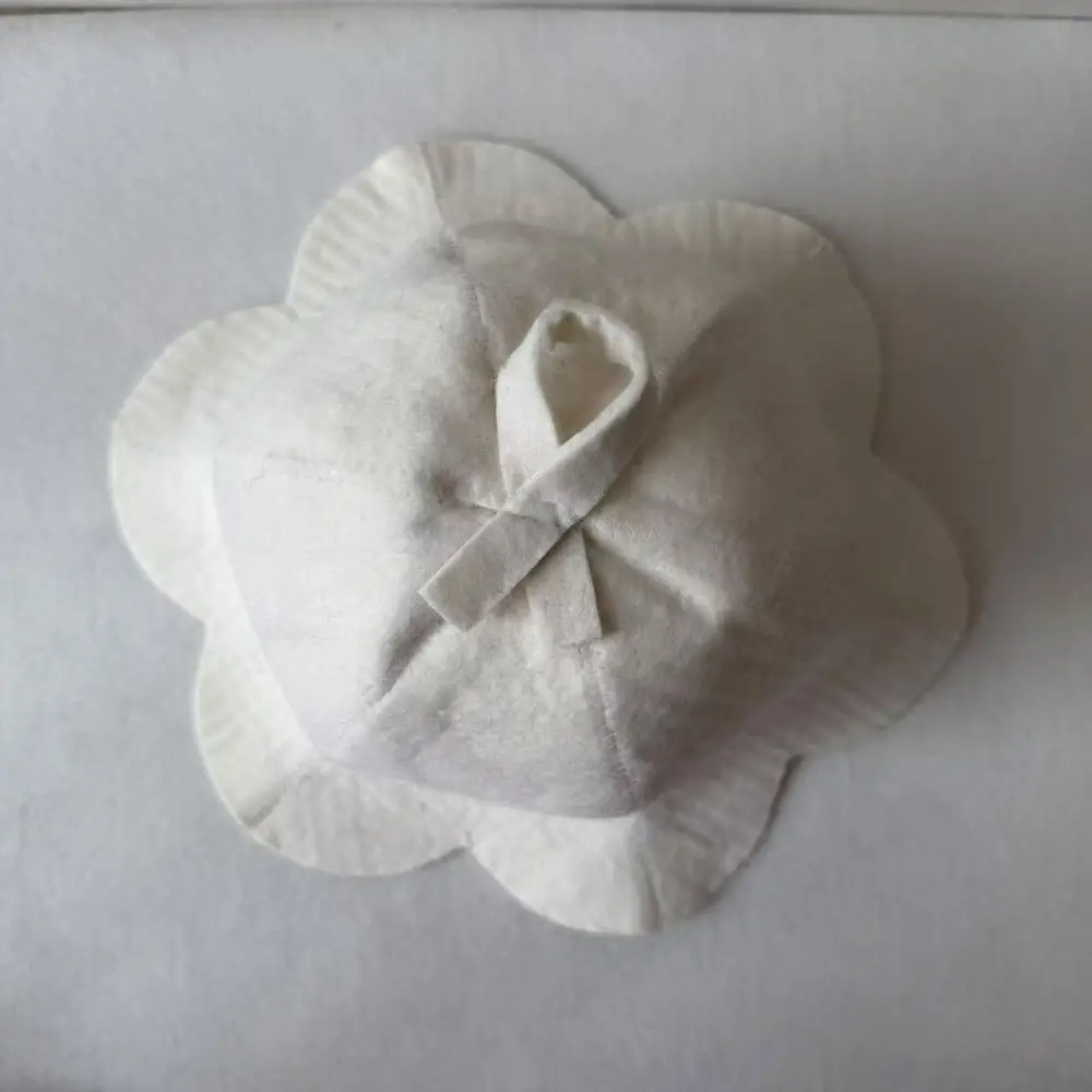 Wool Felt Sauna Hat Handmade Petal Design Bath Cap Anti Heat Head Protector For Steam Room Accessory Durable Bath Gear