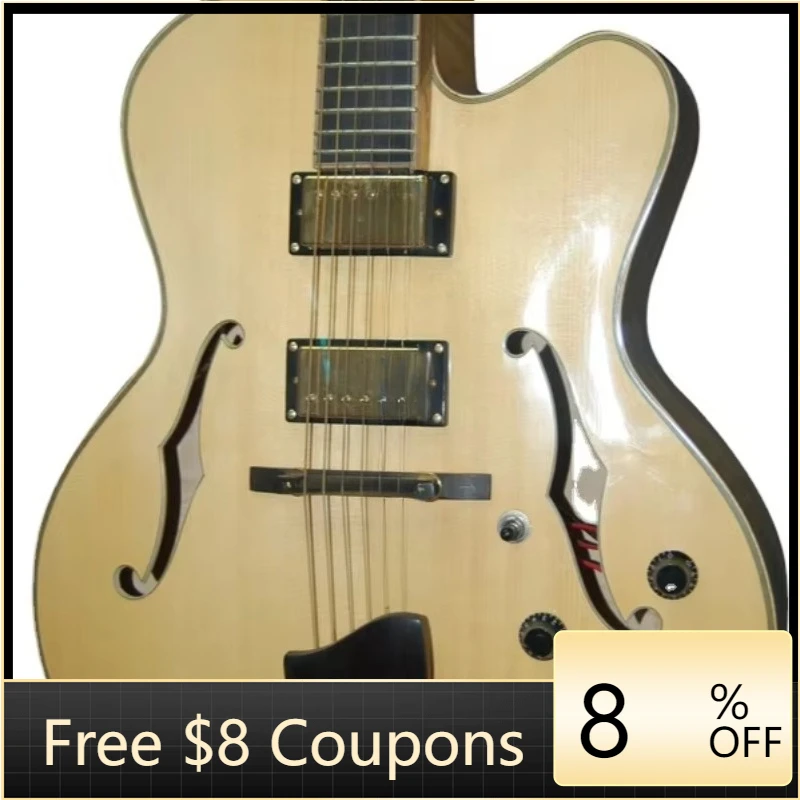 

STLF Yunzhi Handmade Jazz Guitar High Quality Customizable Maple Jazz Acoustic Electric Guitar Instruments Musical