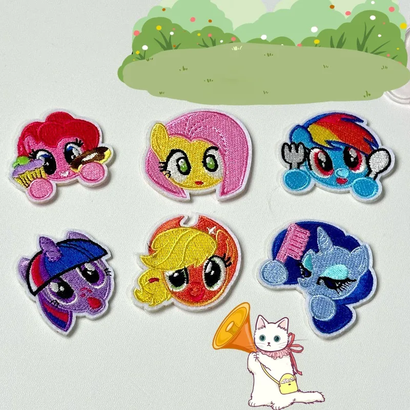 My Little Pony Twilight Sparkle Pinkie Pie Schattig karakter borduurstickers mode kleding gat patch kledingaccessoires