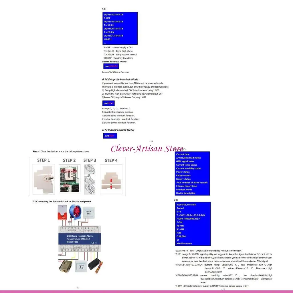 

E06B Humidity Temperature Power Monitoring T200 for Remote Monitor Site