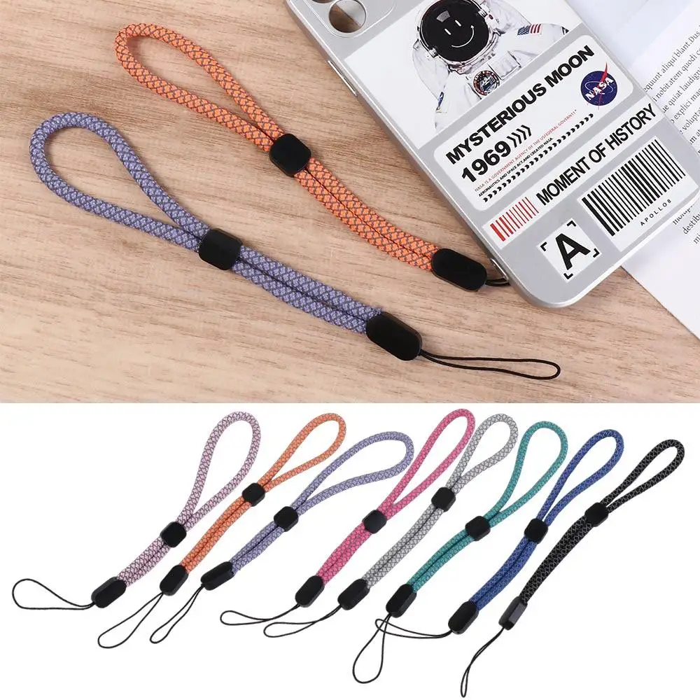 Fluorescent Cell Phone Strap Wrist Straps Hanging Rope Mobile Phone Chain Adjustable Phone Charm Phone Wrist Lanyard DSLR Camera