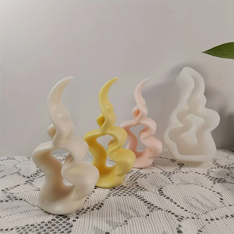 

1 шт., форма для ароматерапии с коралловым пламенем, расширяющееся каменное украшение, силиконовая форма для океанских коралловых свечей