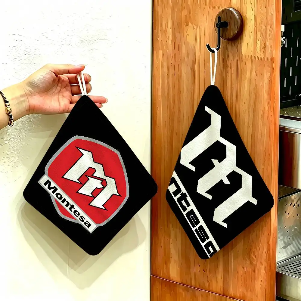 Montesa-S Hanging Polyester Cotton Towel, Reusable Hand Wiping Cloth, Wear Resistant for Home Kitchen Sink