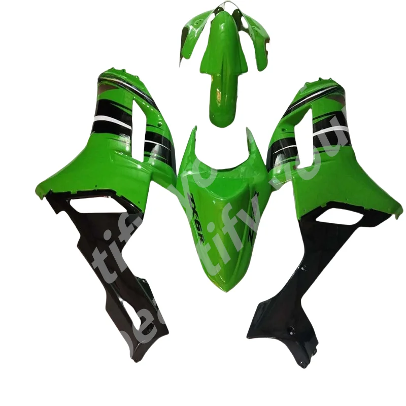 High quality plastic Fairing kit for Kawasaki ZX 6R 2007 2008 bodywork NINJA zx6r 07 08 green black ABS fairings set  2007 2008