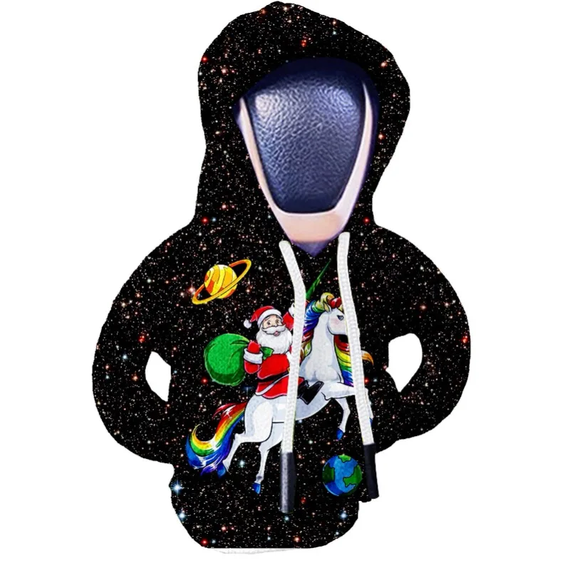 1 قطعة والعتاد التحول هوديي سيارة التحول المقبض غطاء مقنعين البلوز شيفتر المقبض هوديي لطيف اكسسوارات السيارات السيارات الديكور الداخلي