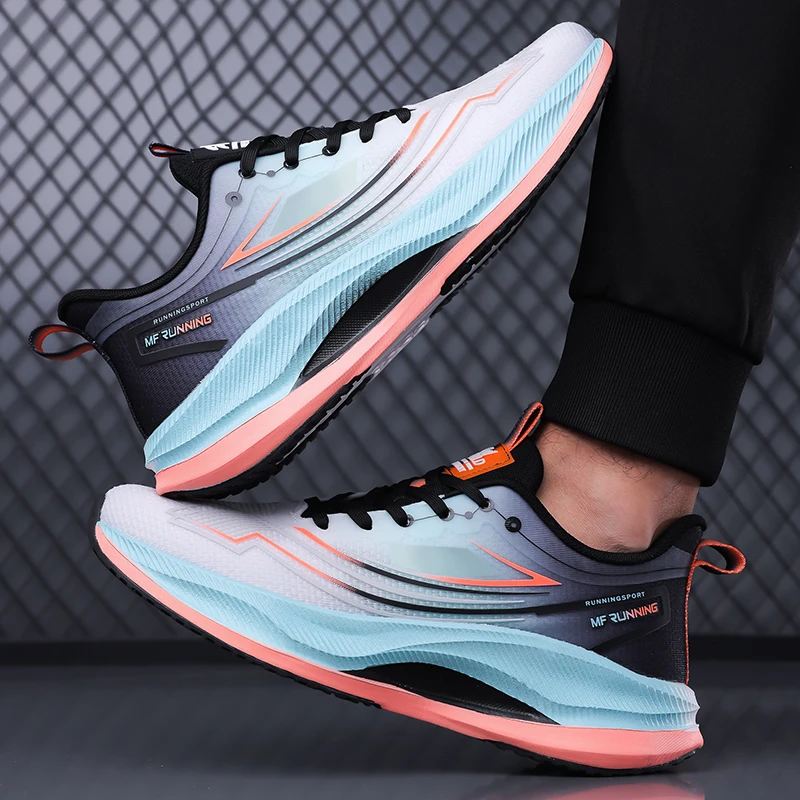 Męskie buty do biegania Oddychające Miękka podeszwa Sportowe sneakersy Amortyzacja Wygodne obuwie codzienne Zapatillas De Deporte