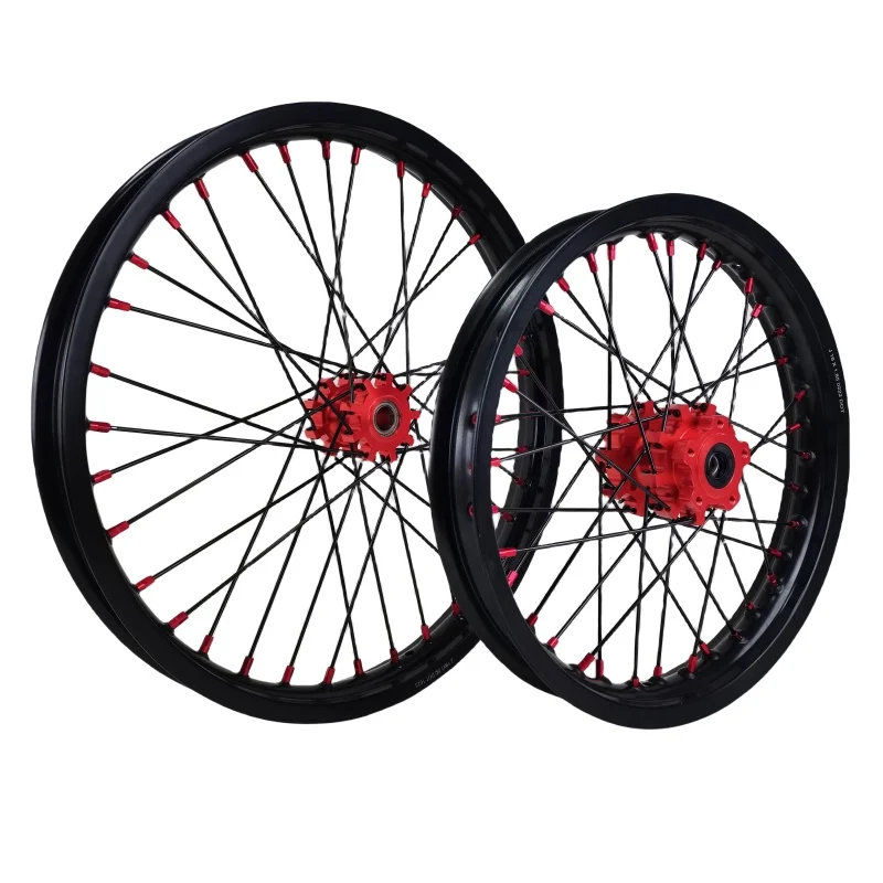 

Perfect Integration Electric Dirt Bike for Surron Light Bee Wheelset Black Rims Black Hubs in 2024