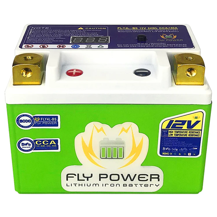 Eu Voorraad 4L-BS 5L-BS 7A-BS 9-BS 160 ~ 350 Cca Lithium Motorfiets Starter Batterij Scooter 12V LiFePO4 Motor Batterij met Bms