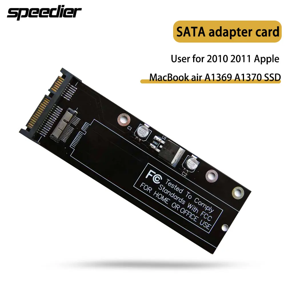 

SATA Adapter Card for 2010 2011 Apple MacBook Air A1369 A1370 MC503 MC504 MC505 MC506 MC968 MC969 MC965 MC966 SSD Upgrade Compat