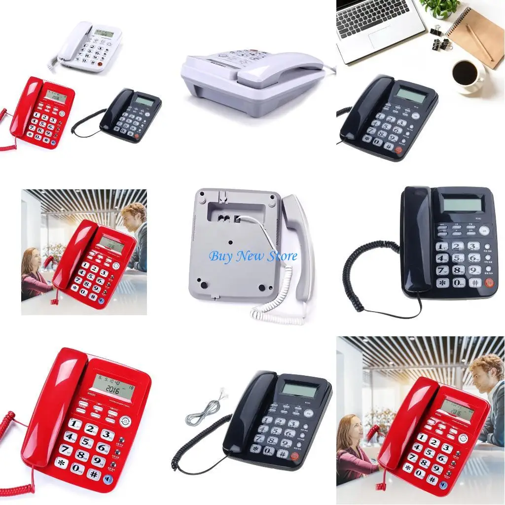 20CE Desk Phone Office Telephone Speakerphone Plastic Housing Speakerphone Function