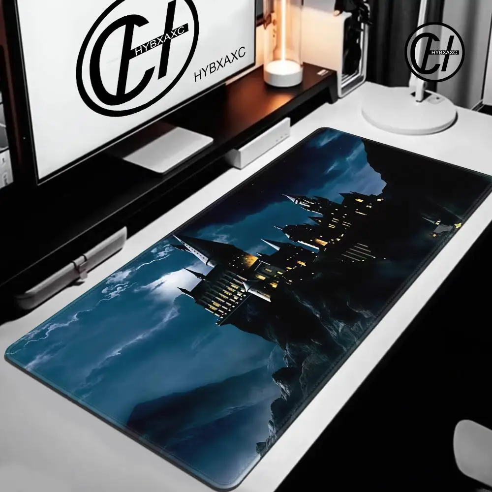 Mouse Pad PC Anime Castle  Mousead 900x400 Non Slip Rubber Extended Desk Mat Laptop Gamer Cabinet HD Keyboard Rug