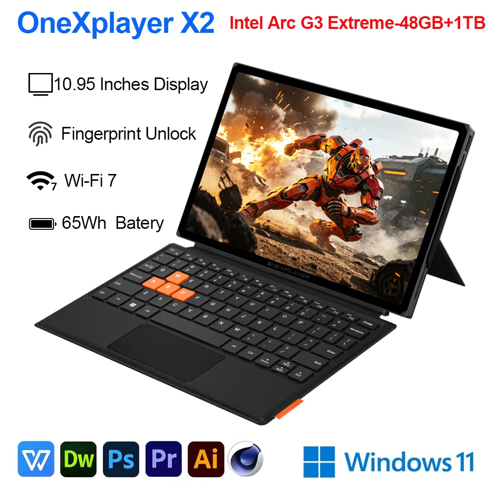 Gaming Console X2 - OneXplayer X2 3-in-1 Gaming Laptop Intel
