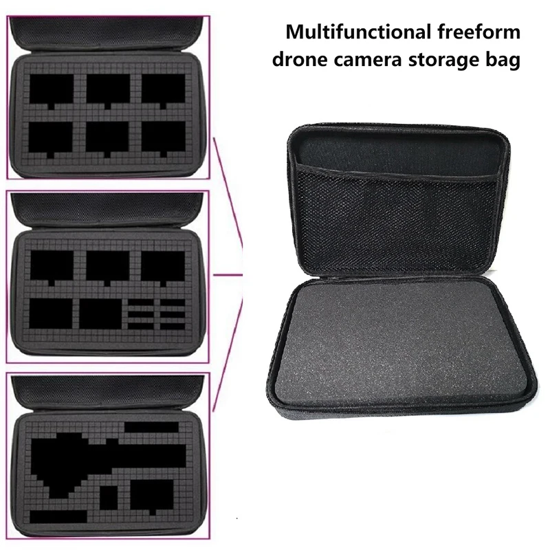 Universal Multifunctional Free-frame Eva Storage Bag DIY Internal Space Suitable For Dji Gopro12/11/action4/insta360