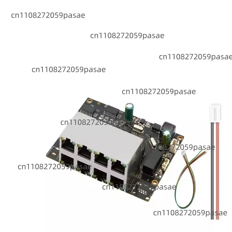 8-port, 9-port 100-gigabit switch module chassis built-in 12V wired Internet splitter 100M switch