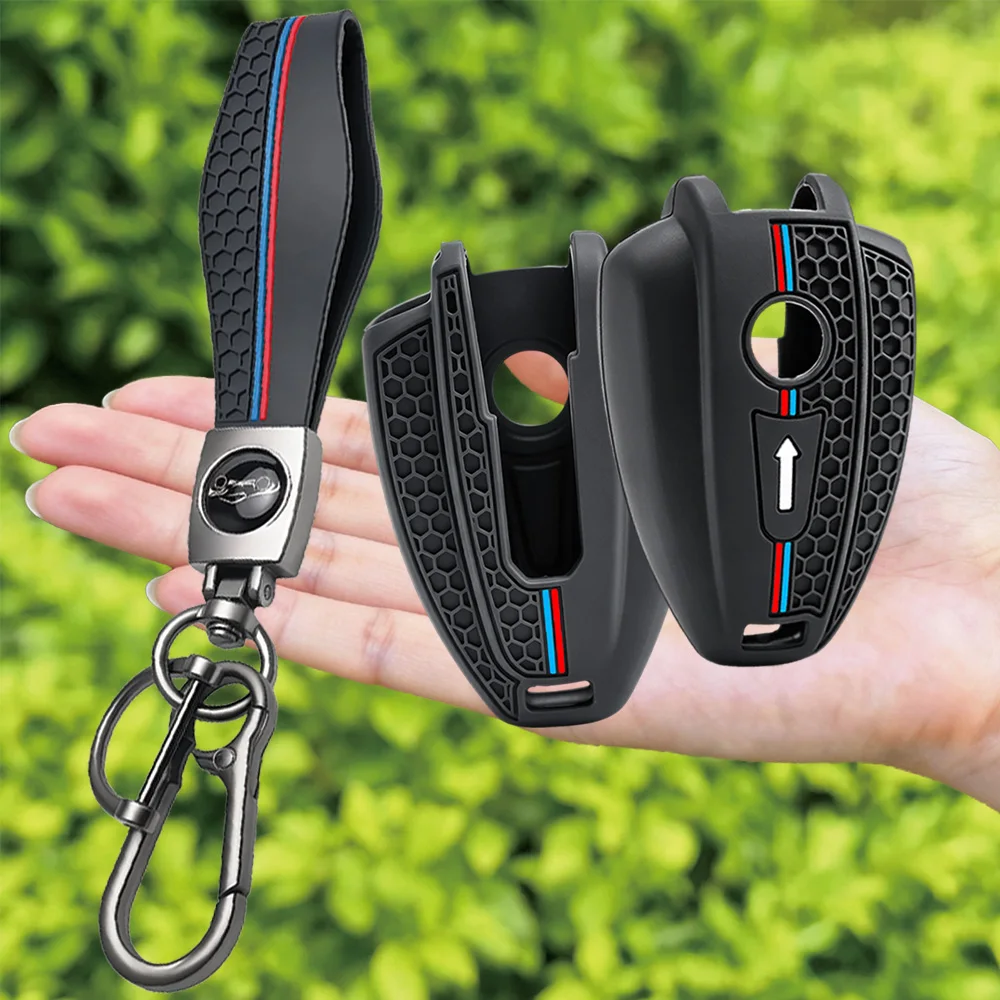 Silicone Motorcycle Key Case for BMW R 18 Classic 100 Years R18B R18 B R18 R18B R18TC R1 Roctane Key Case Cover Keyring