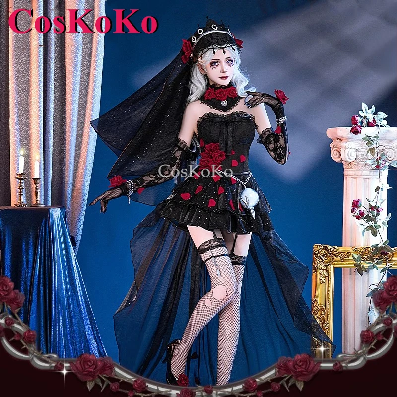 CosKoKo Psychologist/Ada Messmer Cosplay Game Identity V Costume Eternal Night Sweet Dress Halloween Party Role Play Clothing