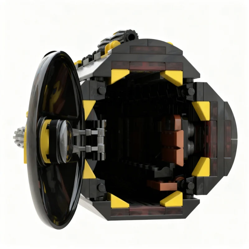 451pcs MOC Space Blacktron I BT 1 Container 2 Renegade Mod Model Building Blocks Construction Toys Christmas Gift Creative Idea