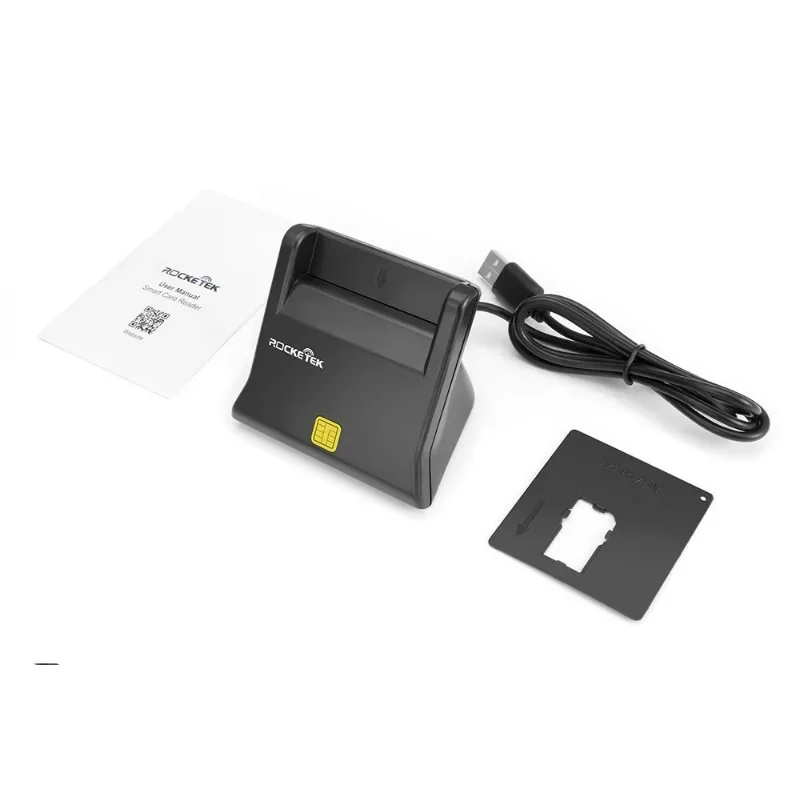 USB Smart Card Reader For Bank Card IC/ID EMV card Reader for Windows 8 10 USB-CCID ISO 7816 Electronic Dni Reader Spain Id Card