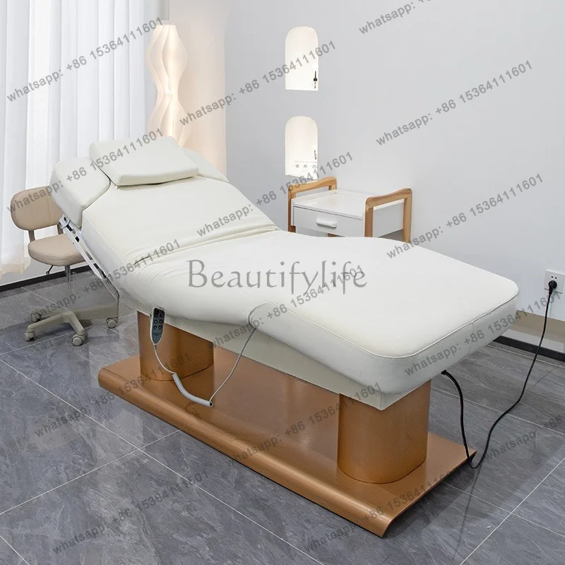 FG Electric Sleep Massage Beds Ear Cleaning Lash Beauty Pedicure Massage Beds Examination PU Leather Furniture Массажный Стол MH