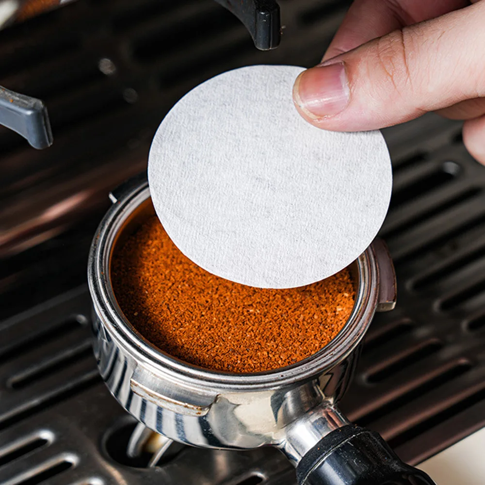 

100pcs 51/58mm Coffee Filter Paper Replacement Paper Filter Packs Round Secondary Coffee Machine Filter Paper for Espresso Make