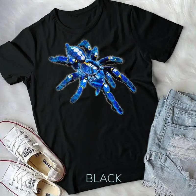 Blue Tarantula Spider Poecilotheria Shirt Unisex T shirt