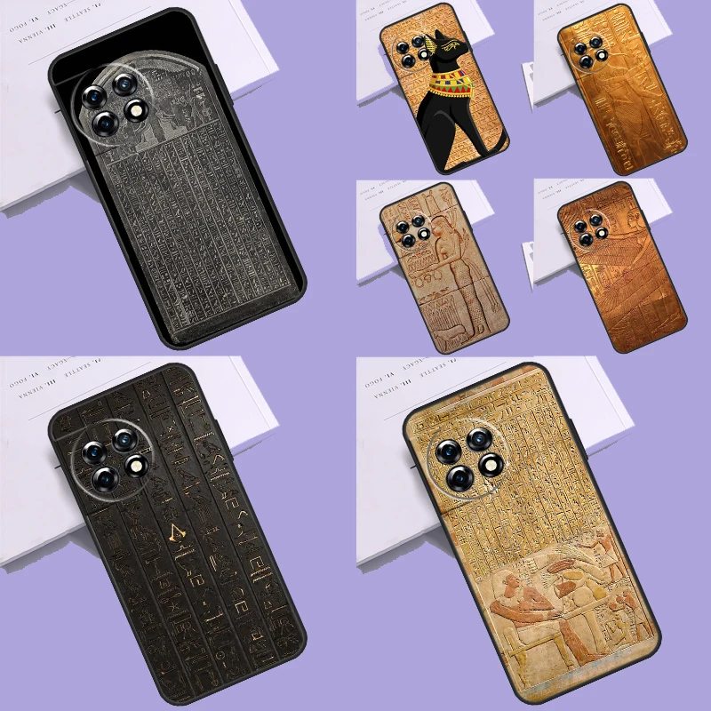 Ancient Egypt Cuneiform Case For OnePlus Nord N30 N20 N10 2T CE 2 Lite Nord 3 Cover OnePlus 11 9 10 Pro 8T 10R 10T