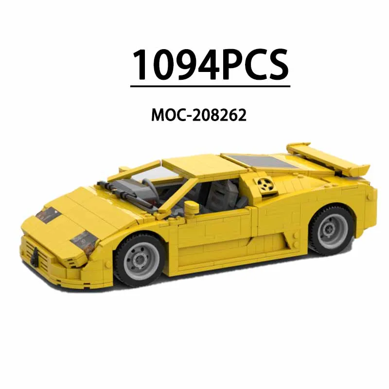 

MOC-208262 EB110 Supercar Toy Racing Building Block Model 1094PCS Children's Birthday Gift Christmas Gift for Boys