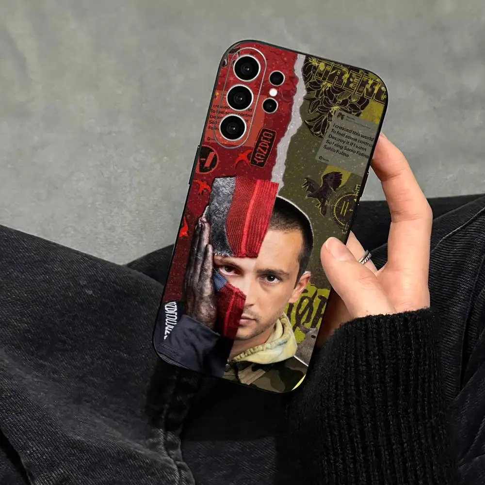 Band T-Twenty One P-PILOTS Phone Case For Samsung S25,S24,S21,S22,S23,S30,Ultra,S20,Plus,Fe,Note,10,9,5G Black Cover