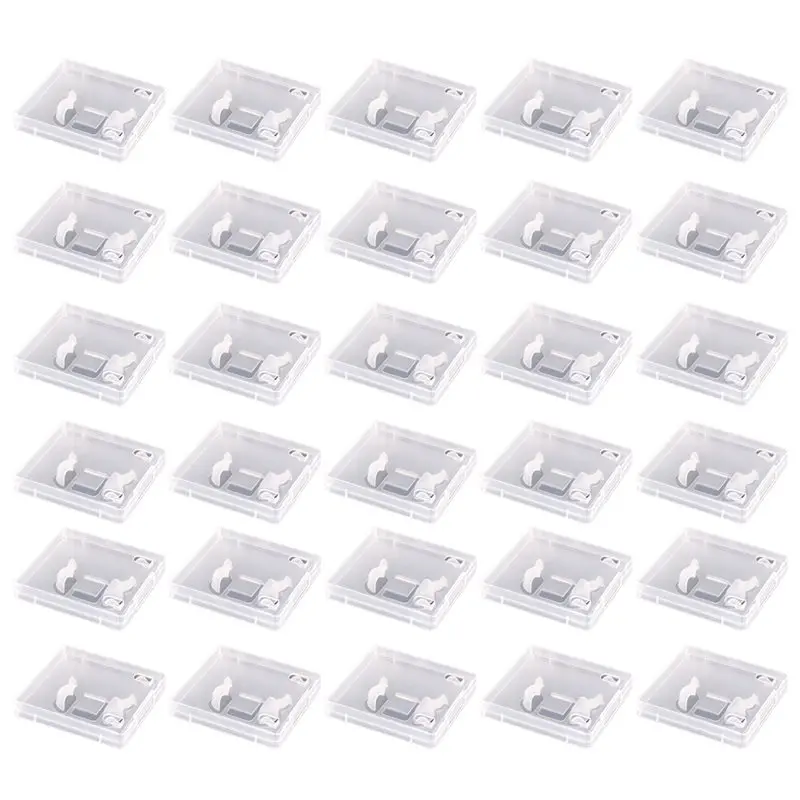 B27B 30Pcs USB Flash Drive Boxes Protector Transparent Clear Storage Case Dustproof USB Stick Packaging For Memory Drives