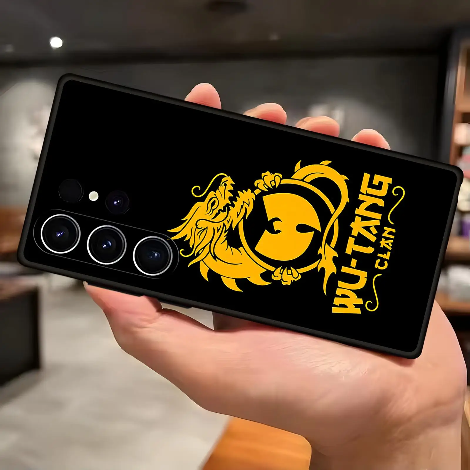 Phone Case For Samsung S26 S25 S24 S23 S22 S21 S20 Ultra Note20 Soft black Shockproof Cover W-WU-T-TANG CLANs - view 2