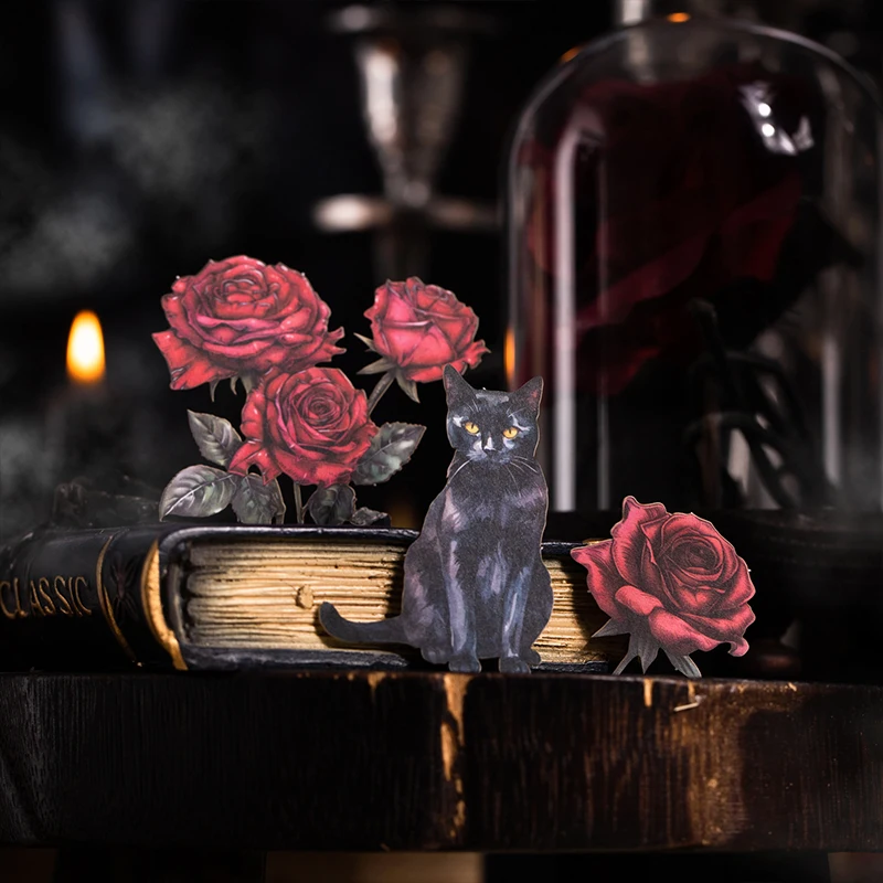 

Журнал GO 20 шт., темные фантазийные готические наклейки, сделай сам, скрапбукинг, чехол для телефона, украшение для дневника, винтажная наклейка для журнала с коллажем