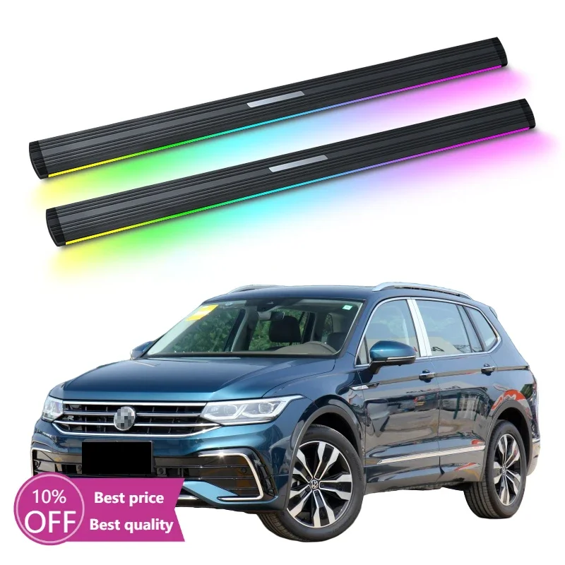 

Cc CarAutomatic Electric Power Side Step Running Board Neon Led Light for VW Tiguan L 2017+