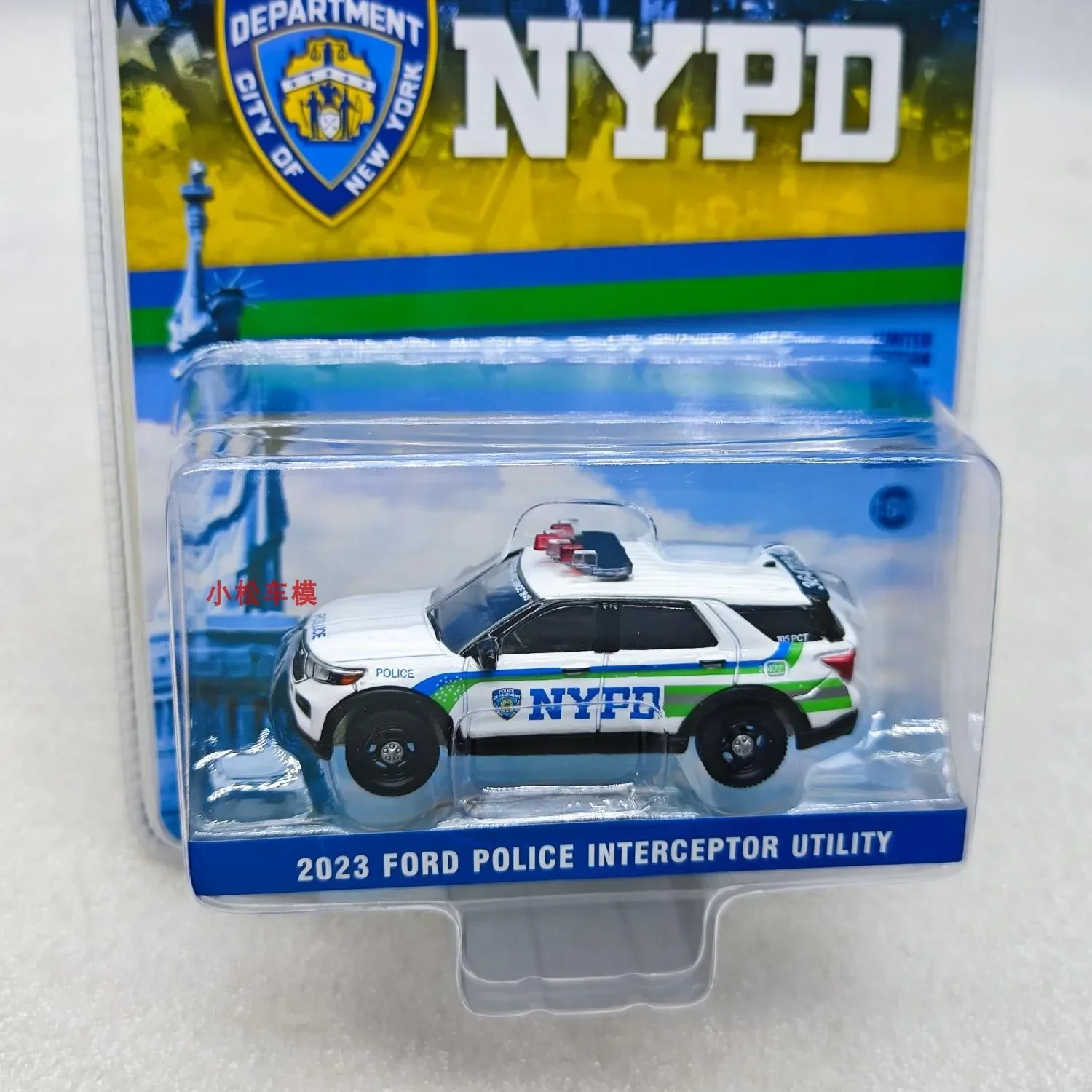 1:64 2023 Ford Polizei Interceptor Utility Hohe Simulation Legierung Auto Modell Sammeln Spielzeug Geschenk Souvenir Display Ornament