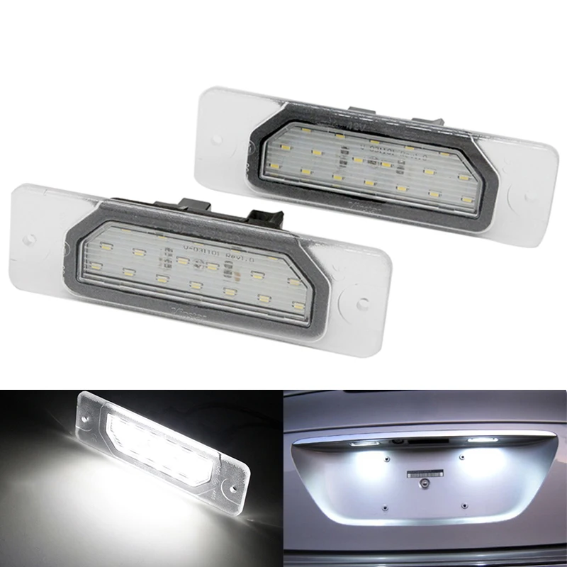 

2Pcs/Set LED For Infiniti FX35/45 Q45 I30/I35 M37/M56 Built-in Canbus controller Car LED License Plate Number Light Error Free