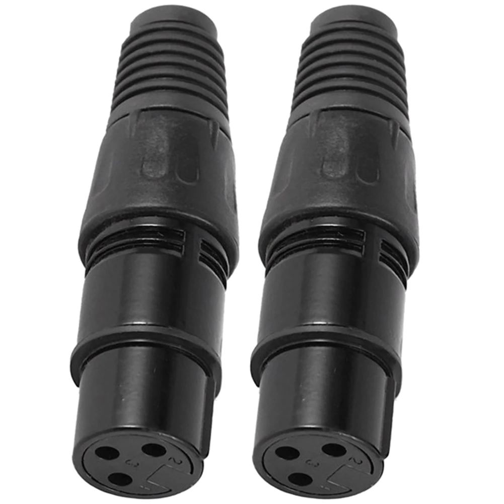 Cabos de áudio XLR de 3 pinos microfone macho e fêmea, conectores de cabo cobra MIC, 10 pares