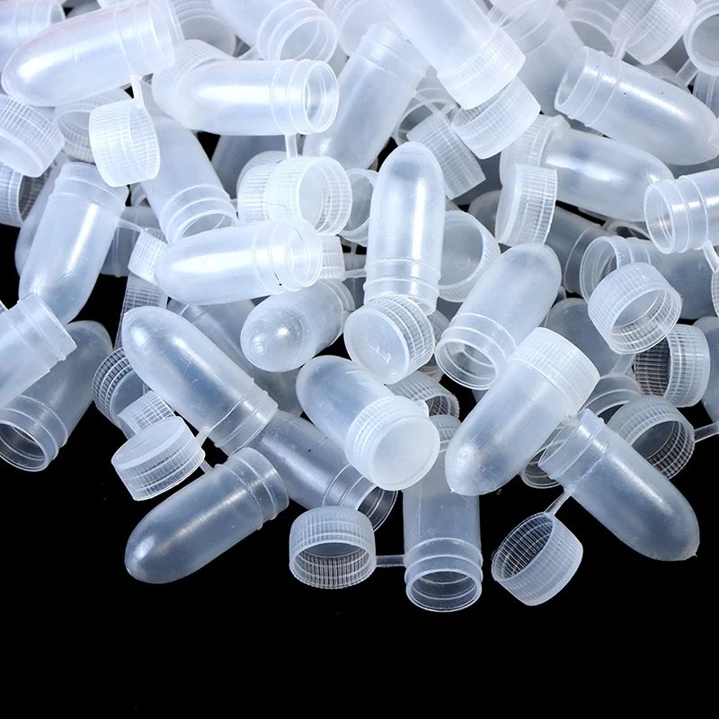 **100 Pcs Portable Flip Lid Transparent Capsule Storage Containers Pill Box Empty Capsules Case Suit For Home Or Travel Contain